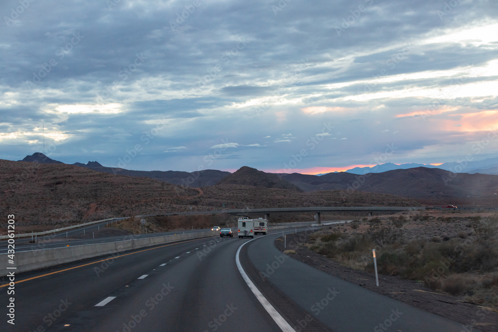 highway in the desert highway in the desert