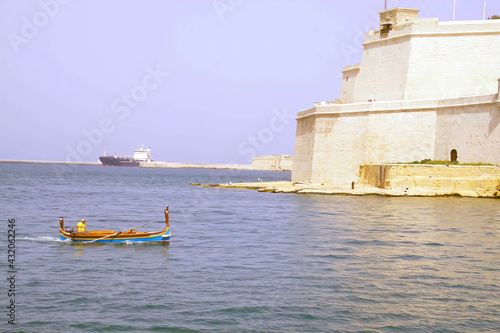 Traditional Maltese dghajsa gondola photo