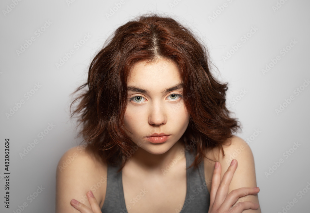 Naklejka premium Beautiful teenage girl