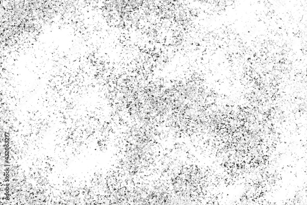 Grunge black and white texture.Overlay illustration over any design to create grungy vintage effect and depth. For posters, banners, retro and urban designs..j