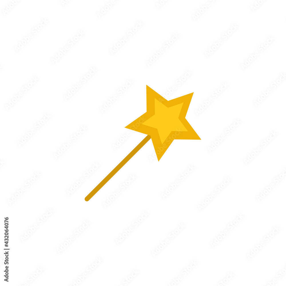 Magic Wand Conceptual Icon Vector Design Illustration Magic Wand Conceptual Icon Vector Design Illustration