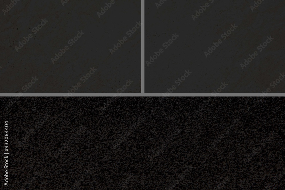Fototapeta premium Polished Granite Floor Tiles black texture and background seamless