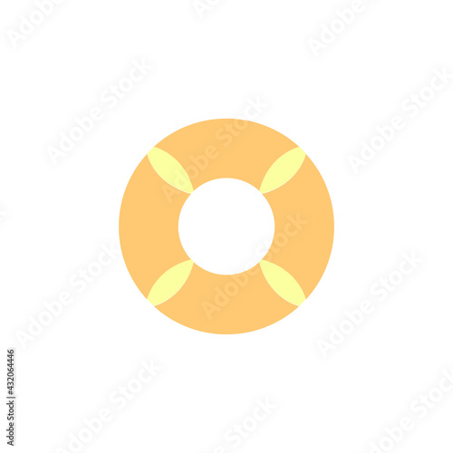 SImple Lifebuoy Conceptual Vector Icon Design Illustration