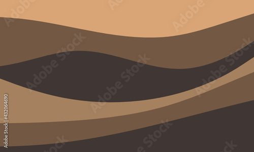 Geological subsurface. Layered of rock and soil. Geologic cross section.