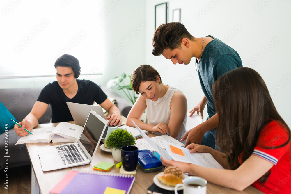 Classmates reading together an essay Classmates reading together an essay