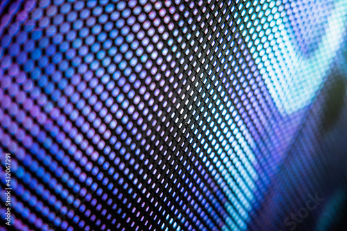 CloseUp LED blurred screen. LED soft focus background. abstract background ideal for design.