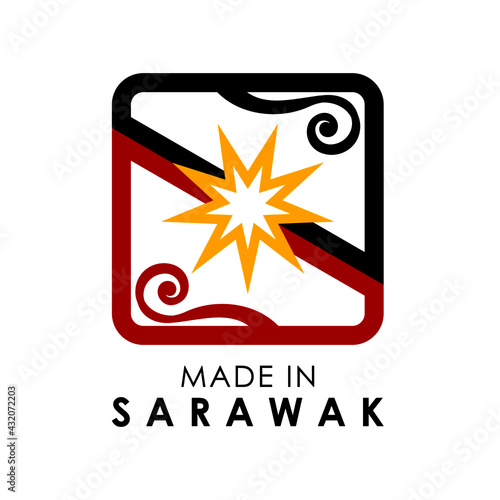 MADE IN SARAWAK concept logo