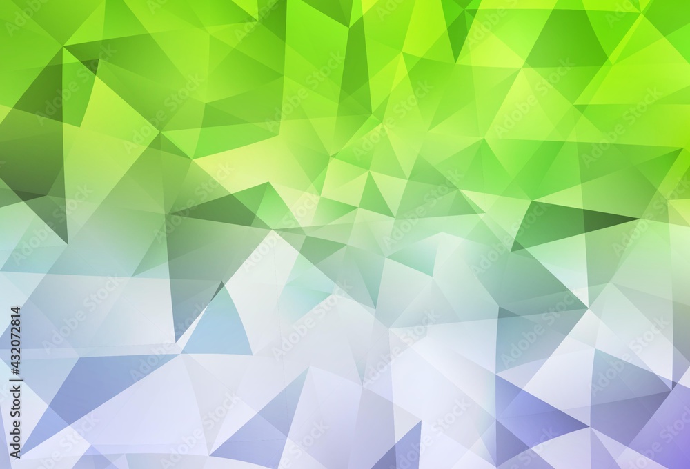 Light Pink, Green vector gradient triangles pattern. Light Pink, Green vector gradient triangles pattern.
