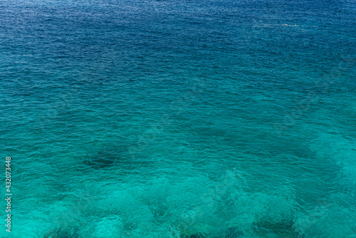 Blue sea surface texture background