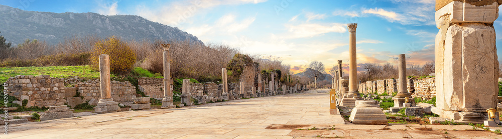 State agora near library of Celsus in ancient city of Ephesus