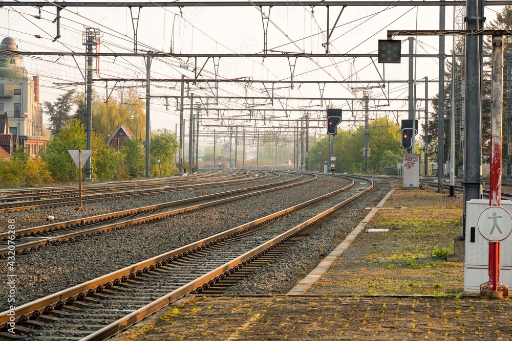 Fototapeta premium An train station