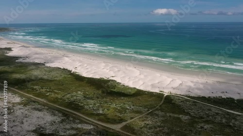 Brandfontein-Rietfontein Nature Reserve Idyllic Coastline, South Africa - Aerial
