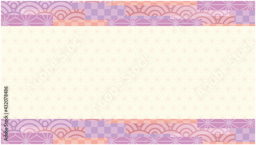 背景　和柄　和風　和紙　紫