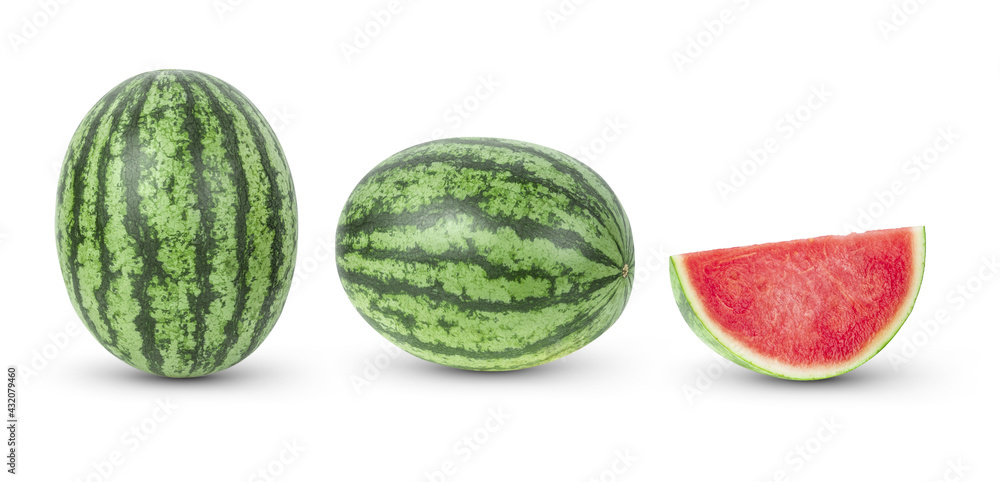 watermelon fruit on white background watermelon fruit on white background