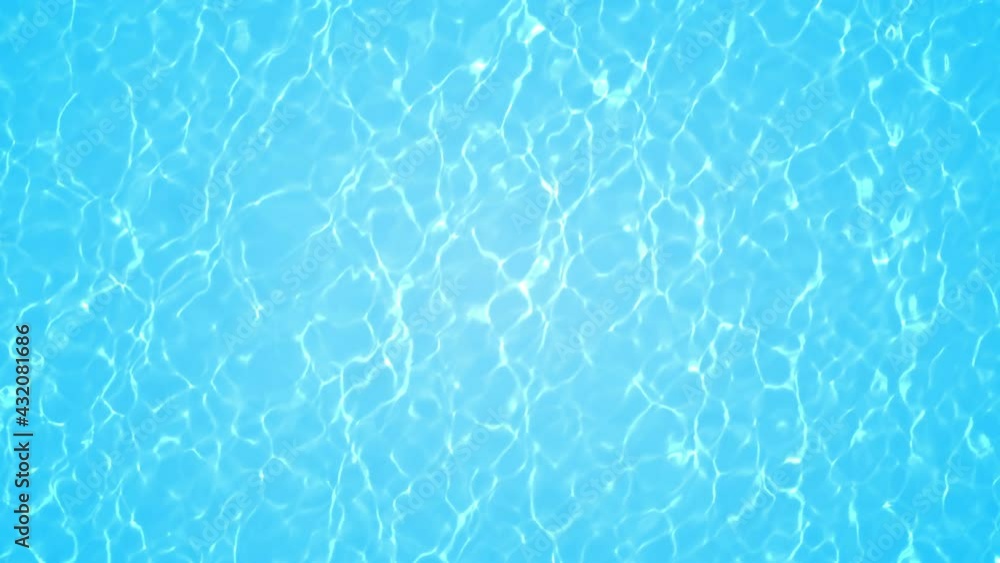 Top view of ripple water in swimming pool with sun reflection in summer, looped. Top view of ripple water in swimming pool with sun reflection in summer, looped.