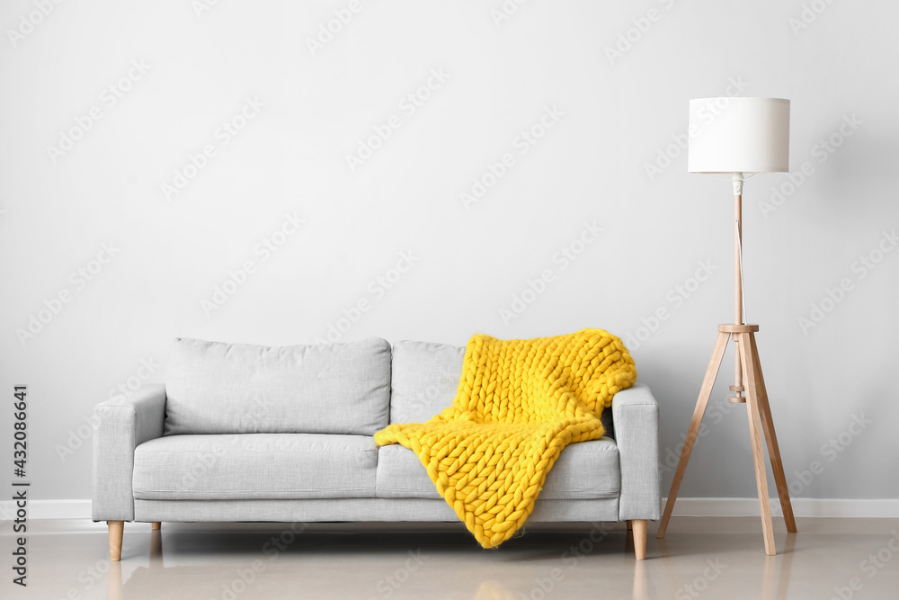 Fototapeta premium Interior of modern room with sofa
