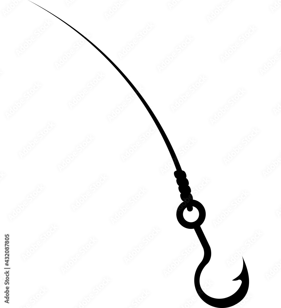Fishing hook. Fisherman's attributes. Fishing. Fishing hook. Fisherman's attributes. Fishing.