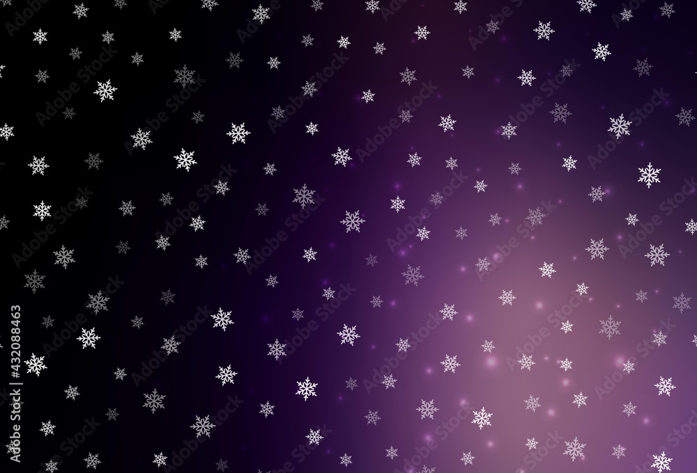 Dark Purple vector layout in New Year style.