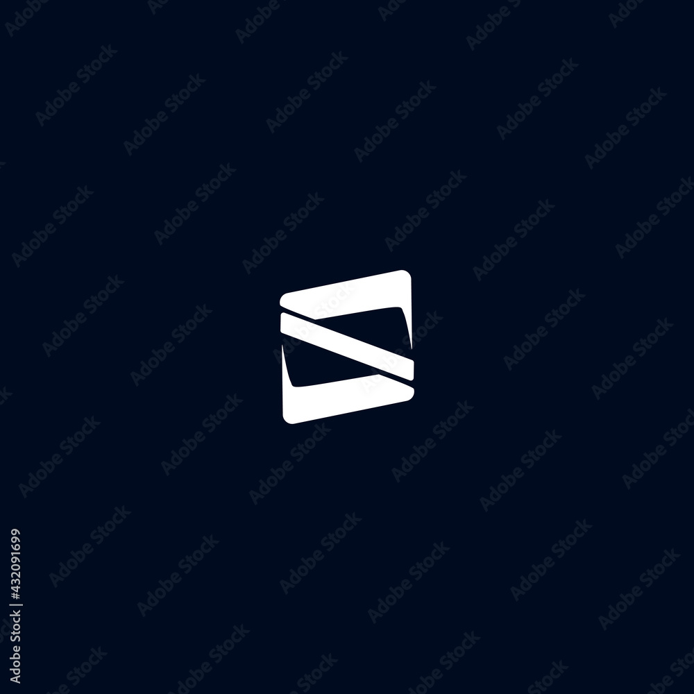 letter s box simple logo letter s box simple logo