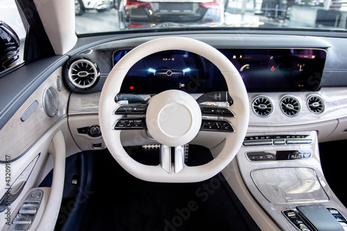 interior of a modern car