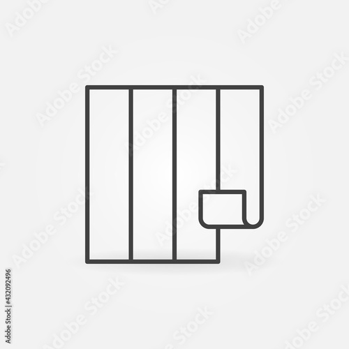 Hang Wallpaper vector concept minimal line icon