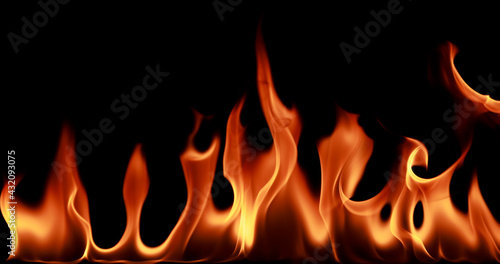 closeup Fire flame abstract background 