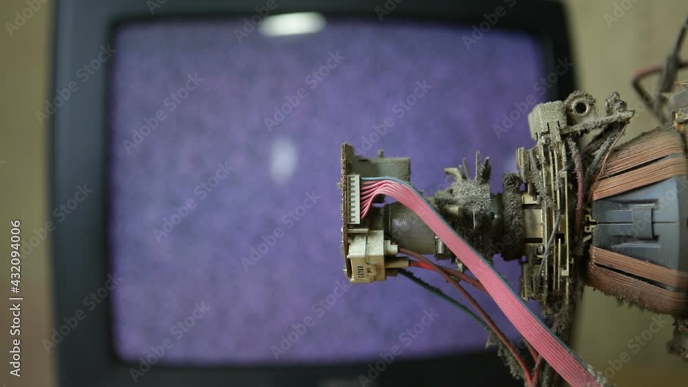 Disassembled and nonworking TVs are in the There is no