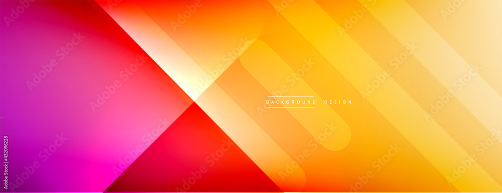 Dynamic lines abstract background. 3D shadow effects and fluid gradients. Modern overlapping forms