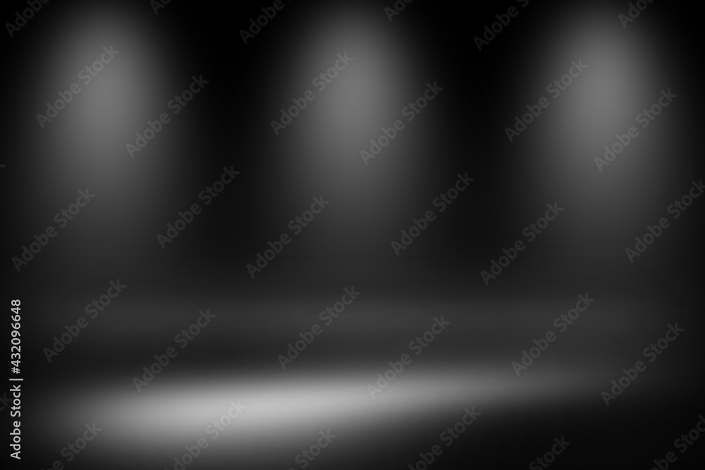 Abstract blur gradient black color, used as background for display your products