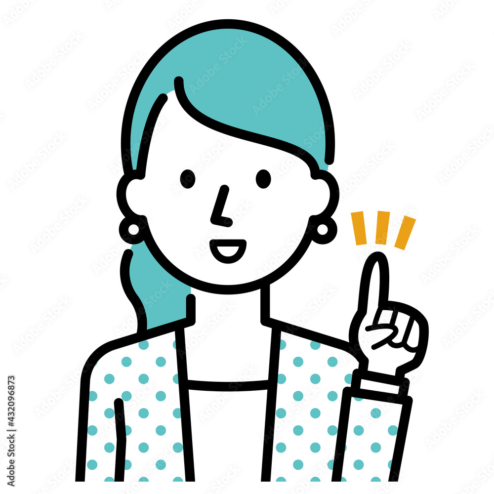 紹介・案内をするビジネスウーマン