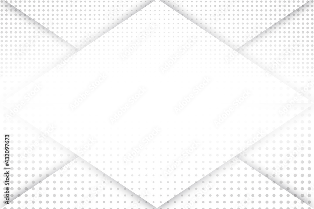 halftone wave white and grey abstract background  use for illustration business design and technology