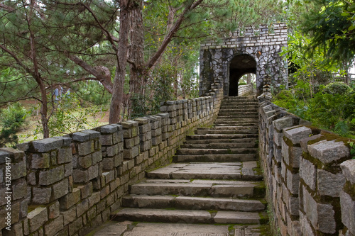 Dou Mong Mo theme park replica Great Wall of China  Dalat  Vietnam  Asia