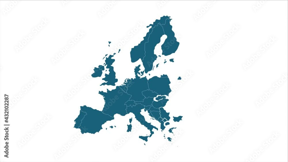 Animated cartography with bokeh in background showing the United Kingdom Animated cartography with bokeh in background showing the United Kingdom