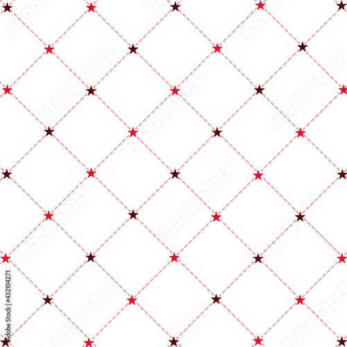 Seem less red and dark red star color on white background 