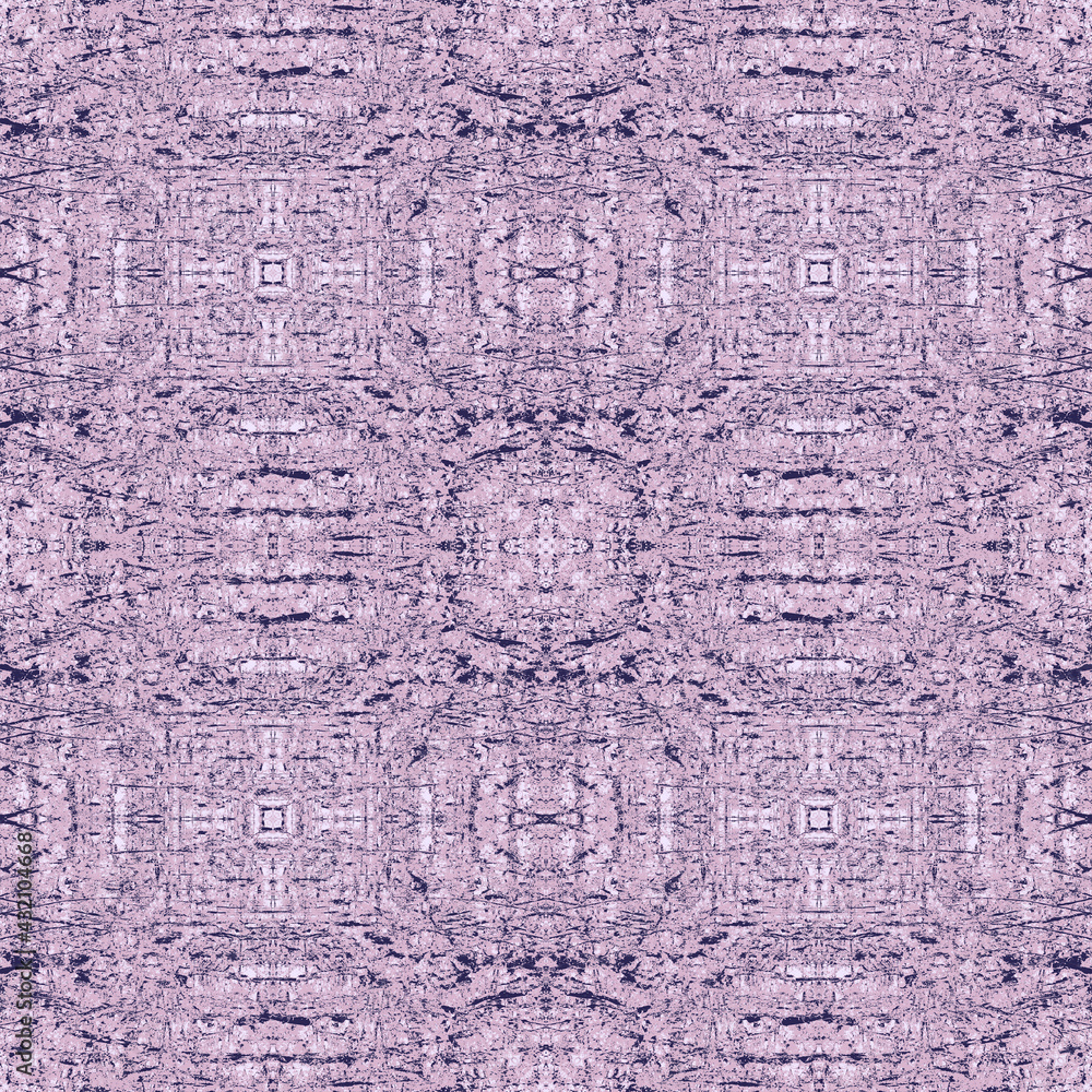 Abstract squares and circles in lilac and blue tones