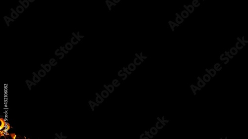 Wallpaper Mural Fire in super slow motion isoelated on black, shooting with high speed cinema camera in 4K.  3d models  fire . Torontodigital.ca