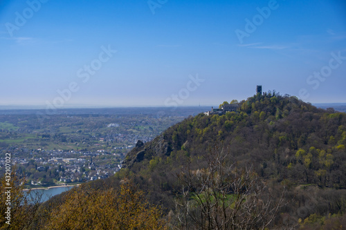 The view from a vantage point of the Drachenfels and the Rhine © David