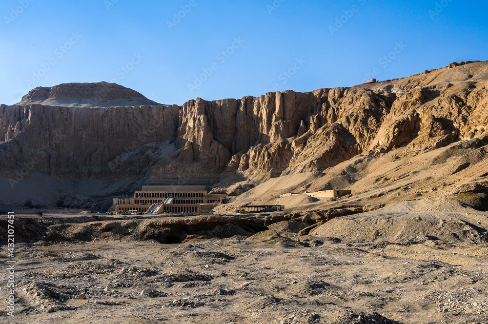 Hatshepsut Temple. Travel destination in Egypt. 