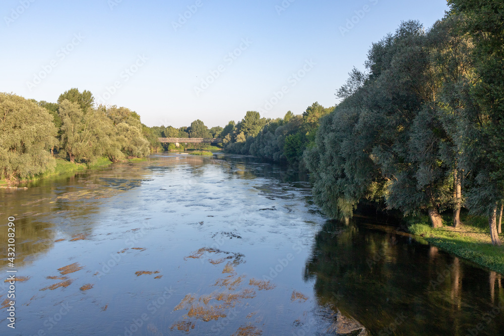 Le Cher à Chabris (Limite Indre - Loir-et-Cher)