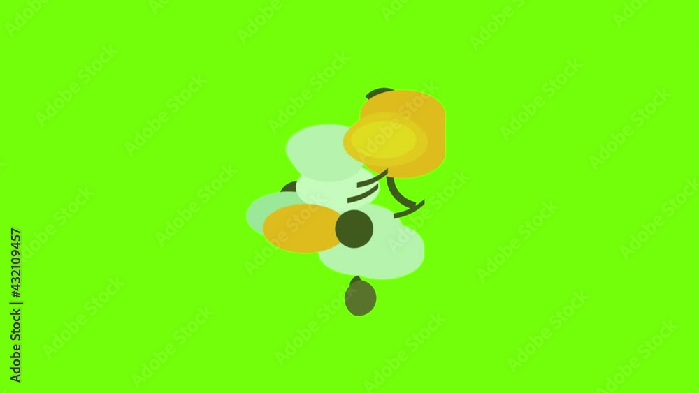 Milling cutters icon animation cartoon object on green screen background Milling cutters icon animation cartoon object on green screen background