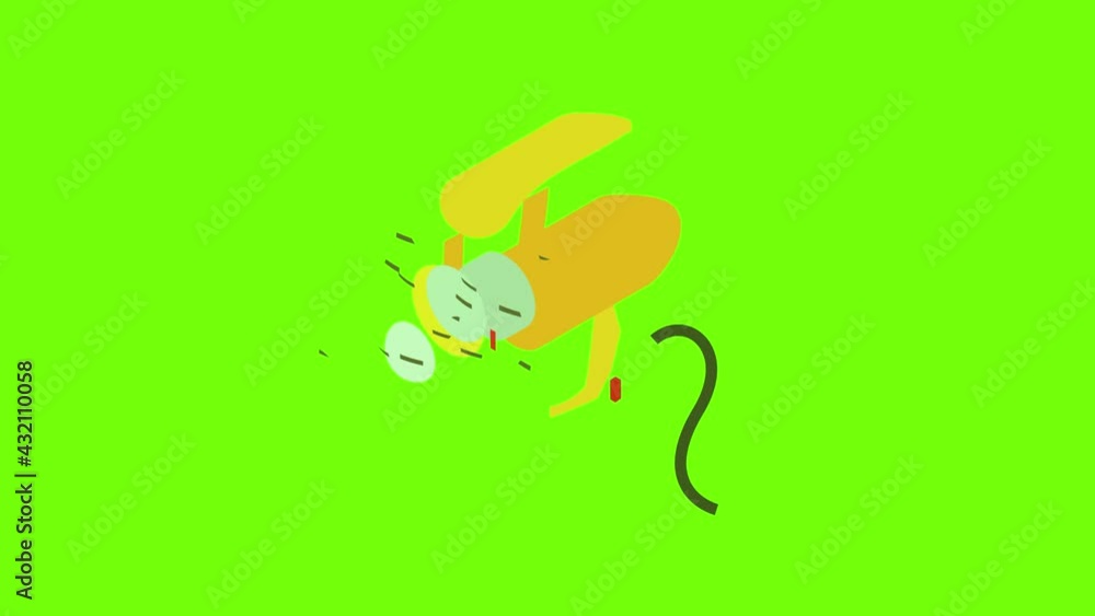 Electric dryer icon animation cartoon object on green screen background Electric dryer icon animation cartoon object on green screen background
