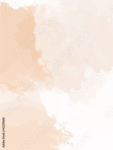 Watercolor simple white vector background