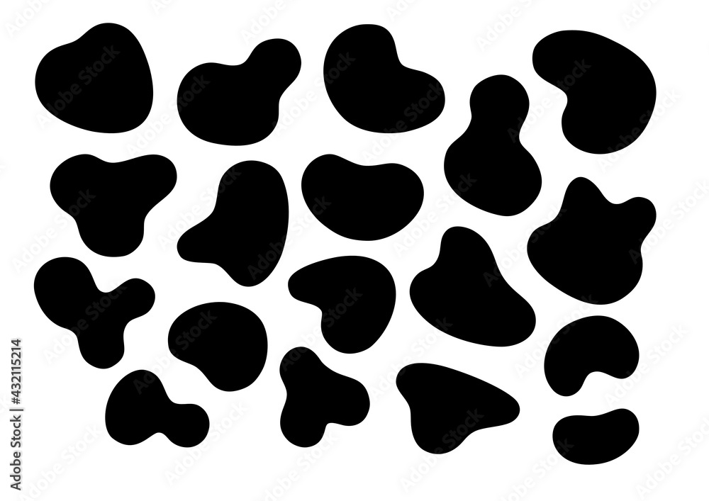 Fototapeta premium Abstract vector illustration cow or leopard pattern. Decoration for any design.