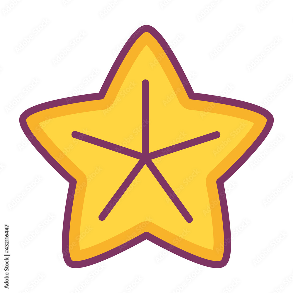 starfish beach animal single isolated icon with filled line style starfish beach animal single isolated icon with filled line style
