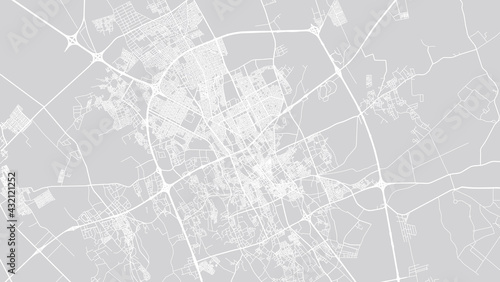 Urban vector city map of Buraydah, Saudi Arabia, Middle East
