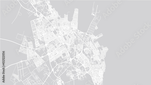 Urban vector city map of Dammam, Saudi Arabia, Middle East