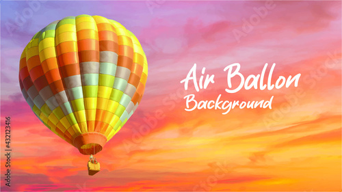 hot air balloon flying in the sky