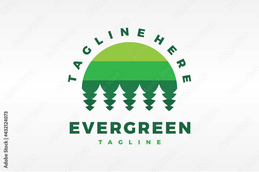 evergreen tree logo evergreen tree logo