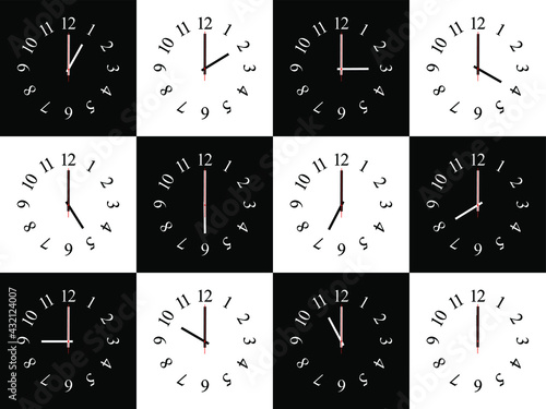 set of clock
