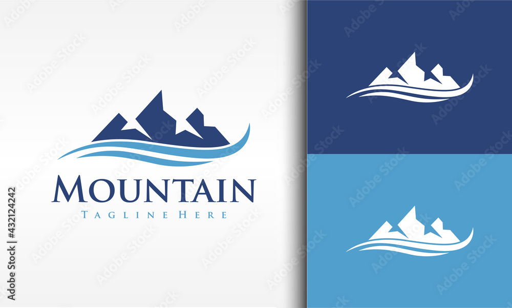 mount river logo	